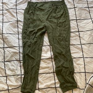 Army green joggers